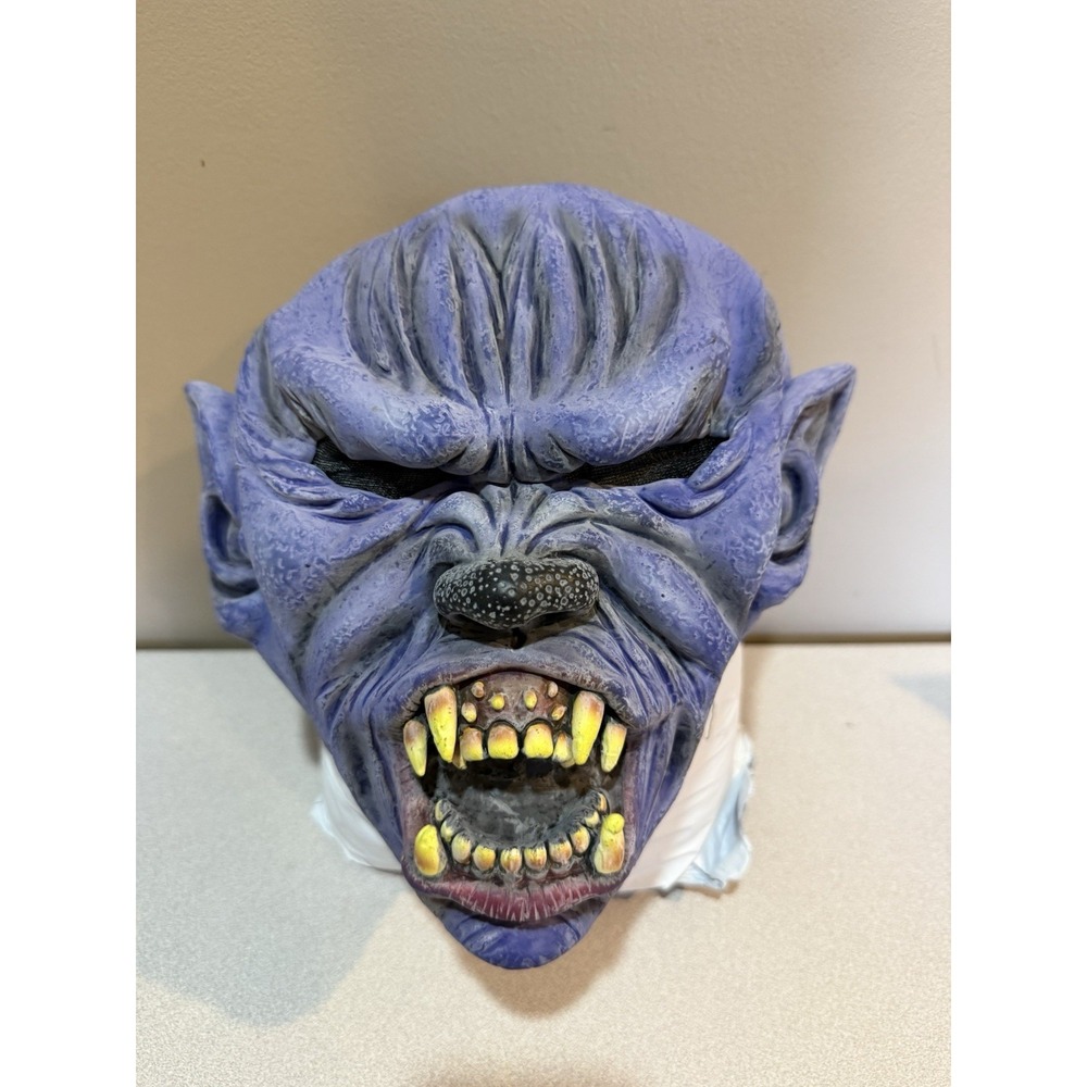 Purple Skin Monster‎ Latex Head Mask Adult Halloween Party Cosplay Costume